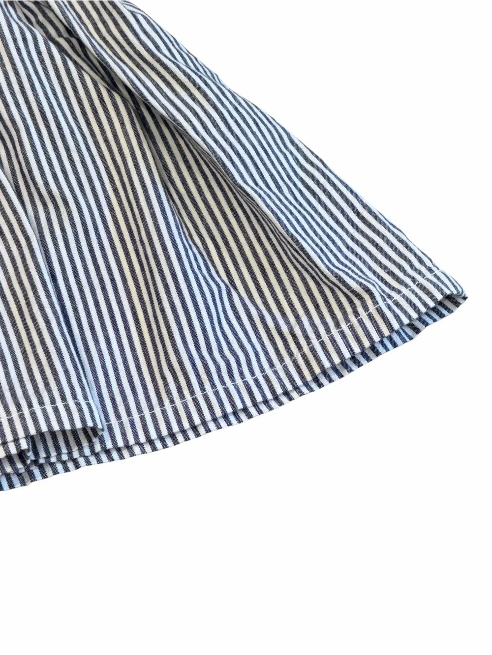 Like New, Lilly & Sid, Sleeveless Navy & White Striped Dress with Appliqué, 4-5